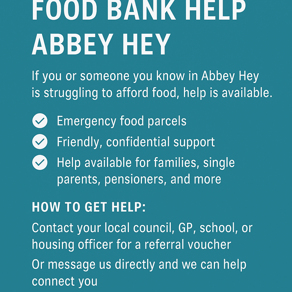 Abbey Hey food banks and housing disrepair