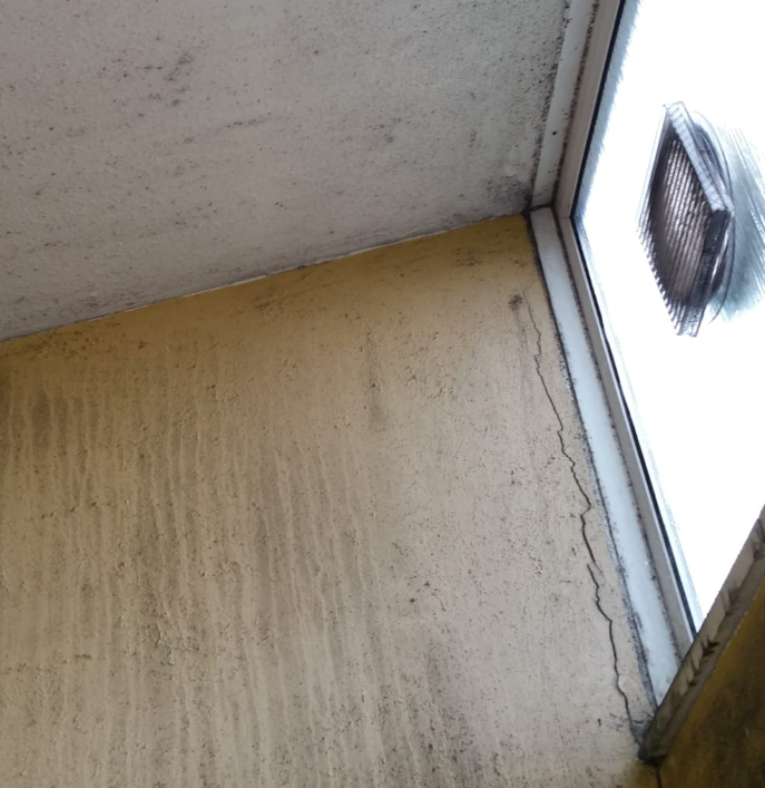 Severe damp and black mould in a Bolton rental property caused by housing disrepair